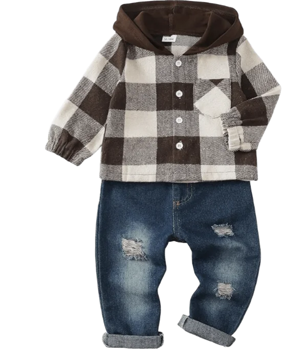 Renotemy Baby Boy Clothes – Casual Outfit with Sweatshirt and Denim Pants